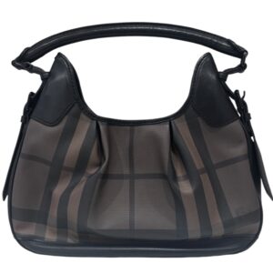 Burberry Smoked Check Brooklyn Hobo Bag
