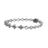 Diamond 0.37ctw Clover Motif Bracelet in 9K White Gold