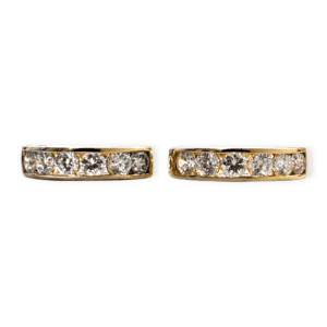Simulant Diamond Earrings in 14K Yellow Gold