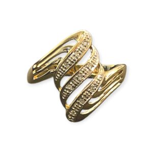 Diamond 0.05ct Ring in 9K Yellow Gold