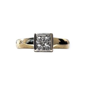 Diamond 0.40cts Ring in 18K Yellow Gold