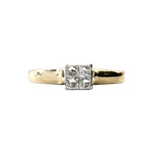 Diamond 0.20cts Ring in 18K Yellow Gold