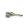 Diamond 0.05cts & Black Stone Ring in 9K White Gold