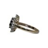Diamond 0.05cts & Blue Gem Ring in 9K Yellow Gold