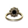 Diamond 0.05cts & Blue Gem Ring in 9K Yellow Gold