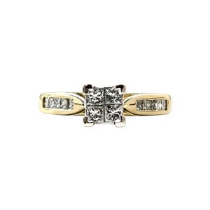 Diamond 0.6cts Ring in 18K Yellow Gold
