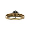 Diamond 0.08cts Ring with Blue Gem in 18K Yellow Gold