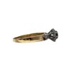 Diamond 0.08cts Ring with Blue Gem in 18K Yellow Gold