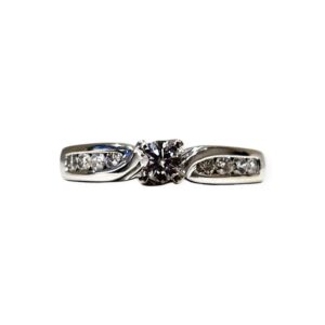 Diamond 0.63cts Ring in 18K White Gold