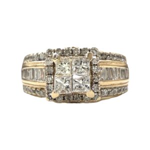 Diamond 0.15ct Ring In 9K Yellow Gold