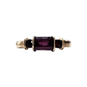 Purple Gem Ring in 9K Yellow Gold