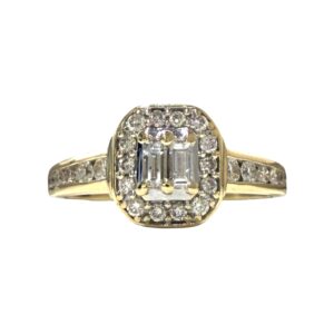Diamond 0.25ct Ring In 18K Yellow Gold